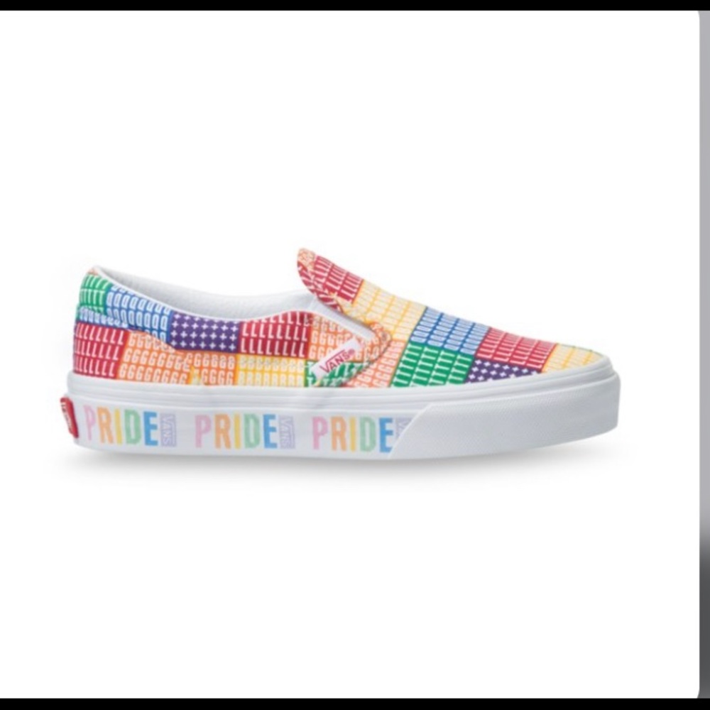 Vans LGBTQ Rainbow Slip Ons NEW
Women size: 8, Men size: 6.5 - Picture 3 of 4